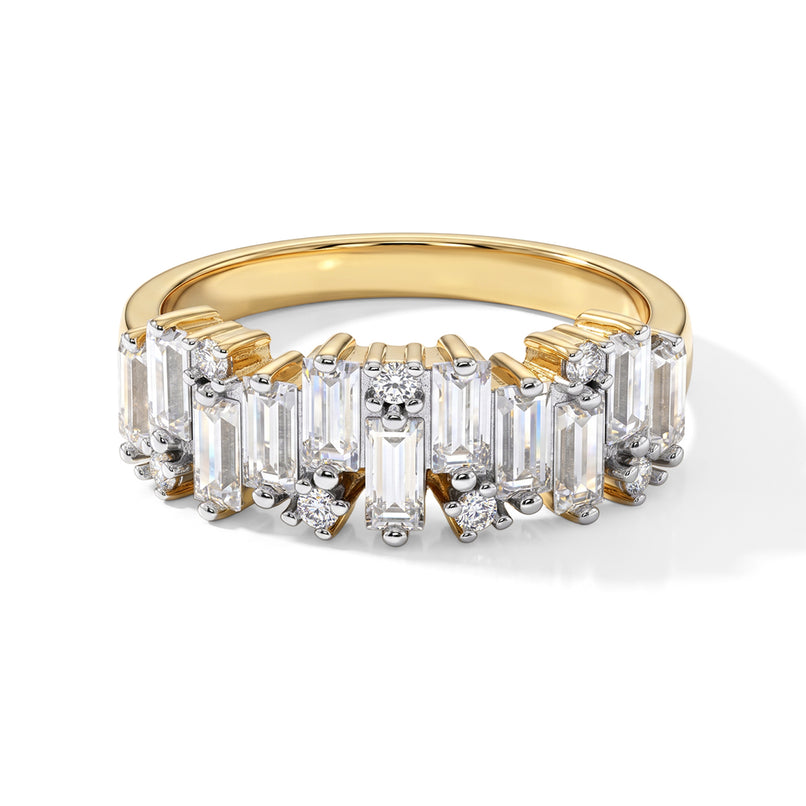 D'Joy - Moissanite Ring in Yellow Gold Plated Sterling Silver 1.40 Ct._8658088