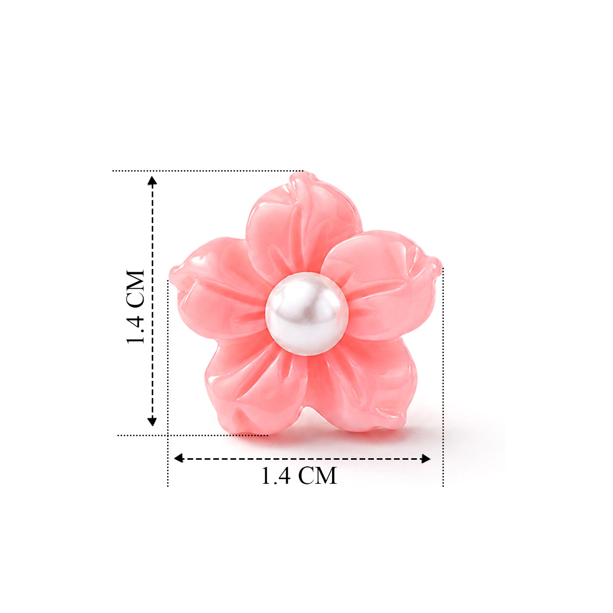 D'Joy - Pink Conch Shell &amp;amp; White Freshwater Pearl Floral Carving Earring in Rose Gold Plated Sterling Silver 8658349 5