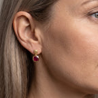 D'Joy African Ruby Dangling Earring Sterling Silver  3.440  Ct._8658843_1