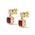D'Joy African Ruby Dangling Earring Sterling Silver  3.440  Ct._8658843_3
