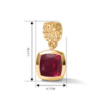 D'Joy African Ruby Dangling Earring Sterling Silver  3.440  Ct._8658843_4