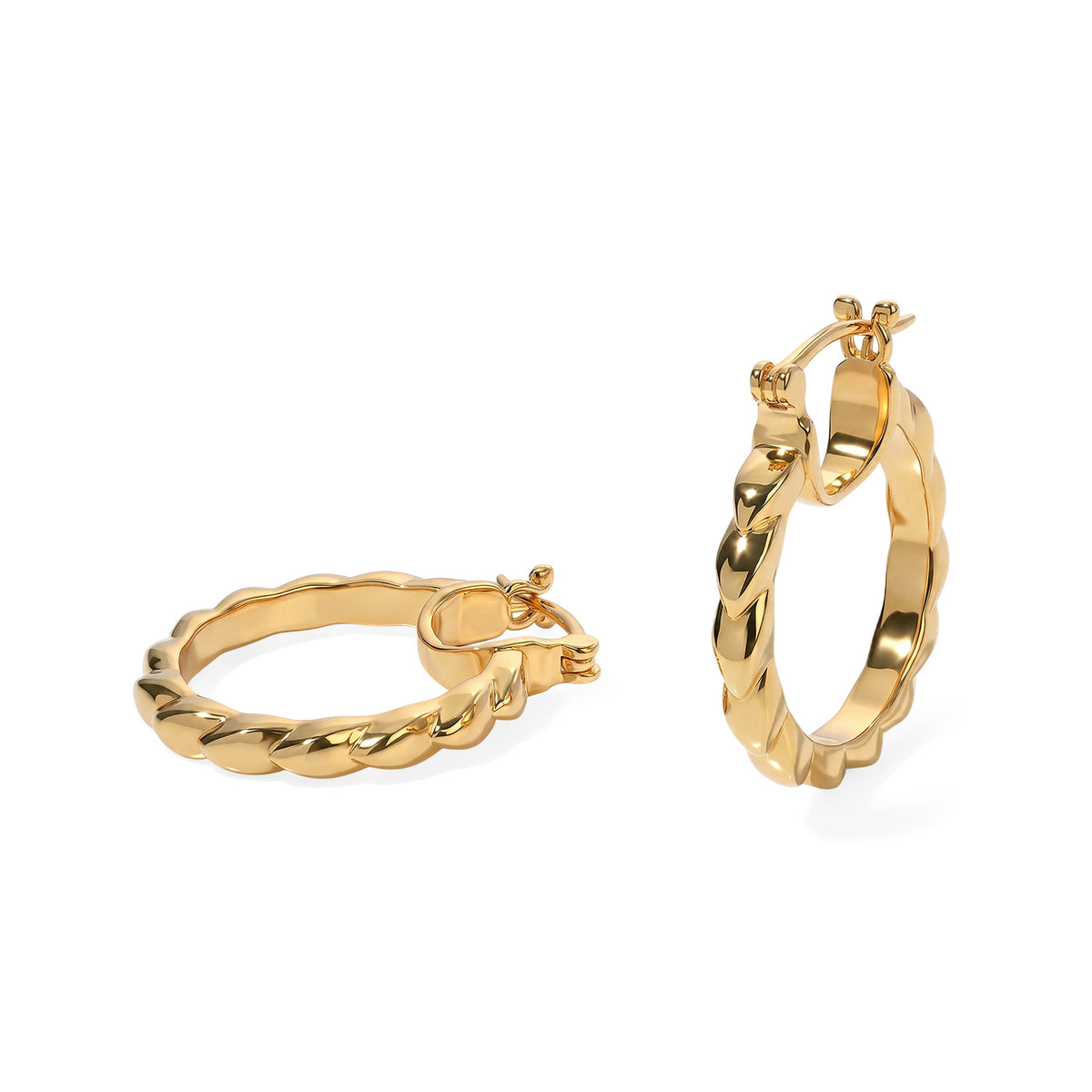 EverTrue Bronzella Collection - Full Hoop Earring with Clasp Back in Yellow Gold Tone V32513206 0