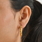 EverTrue Bronzella Collection - Full Hoop Earring with Clasp Back in Yellow Gold Tone_8659043_1
