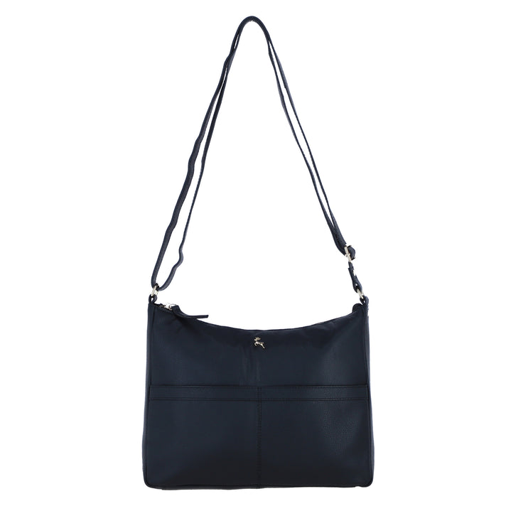 Ashwood Highgate Real Leather Crossbody Shoulder Bag - Black 8660801 1