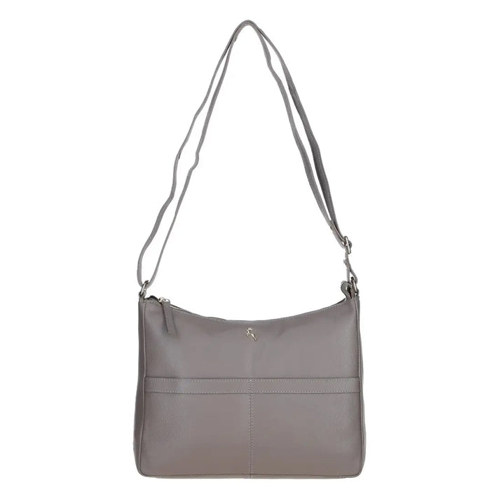 Ashwood Highgate Real Leather Crossbody Shoulder Bag - Taupe V32615151 1