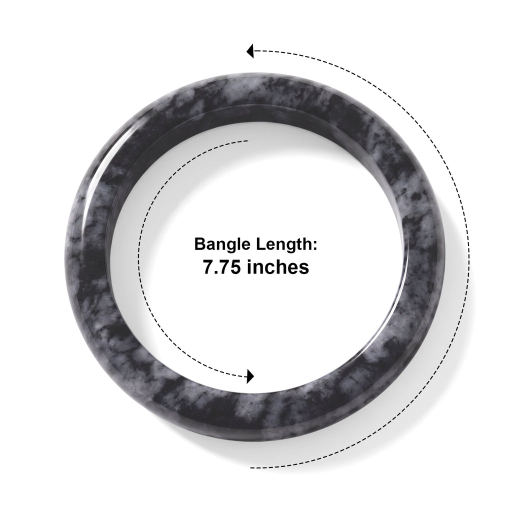 Natural Jade Bangle (Size - 7.25) 300.00 Ct._8660861_4