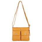 Ashwood Leather Cardiff Multi Pocket Crossbody Handbag - Yellow_8660869