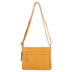 Ashwood Leather Cardiff Multi Pocket Crossbody Handbag - Yellow_8660869_3