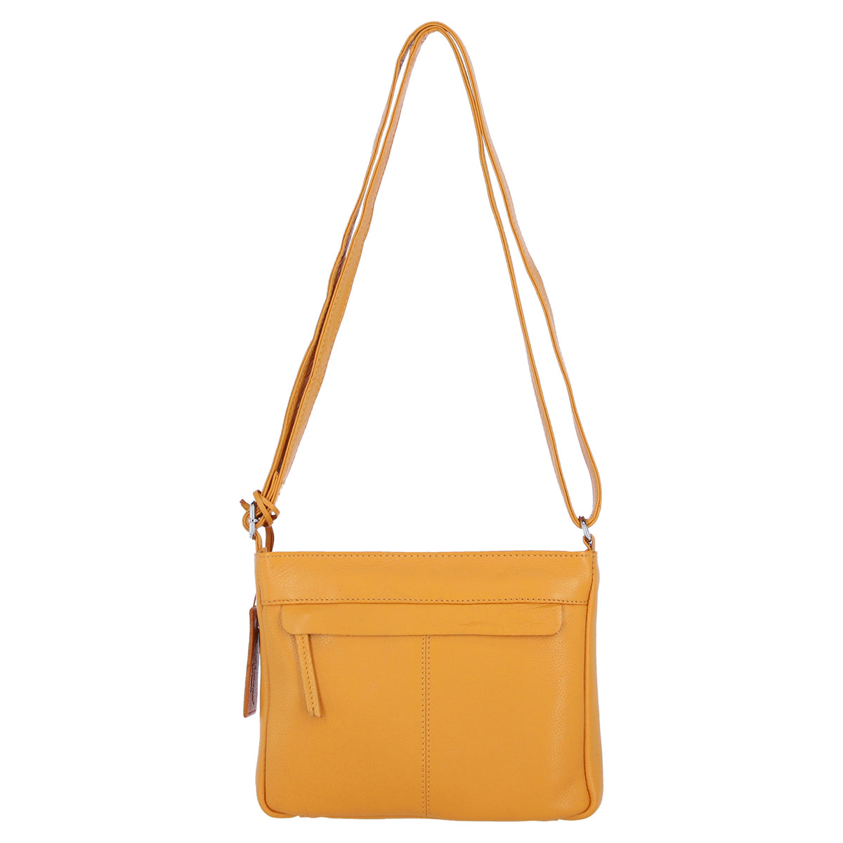 Ashwood Leather Cardiff Multi Pocket Crossbody Handbag - Yellow V32602675 3