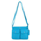 Ashwood Leather Cardiff Multi Pocket Crossbody Handbag - Blue_8660871