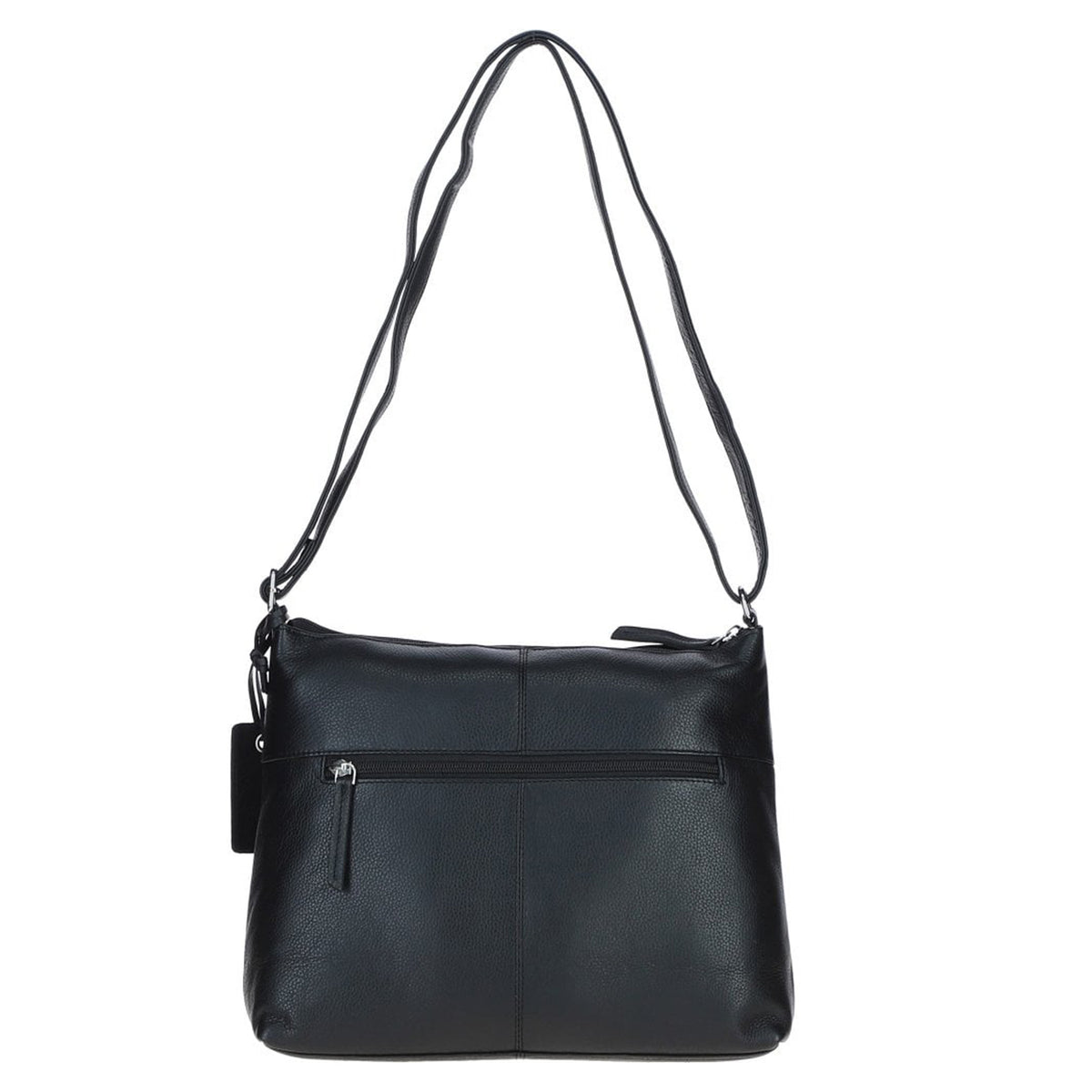 DEAL OF THE DAY - Ashwood Leather Mourne Multi Zip Crossbody Bag - Black V32577094 1