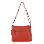 Ashwood Genuine Leather Mourne Multi Zip Crossbody Bag - Orange_8660884_1