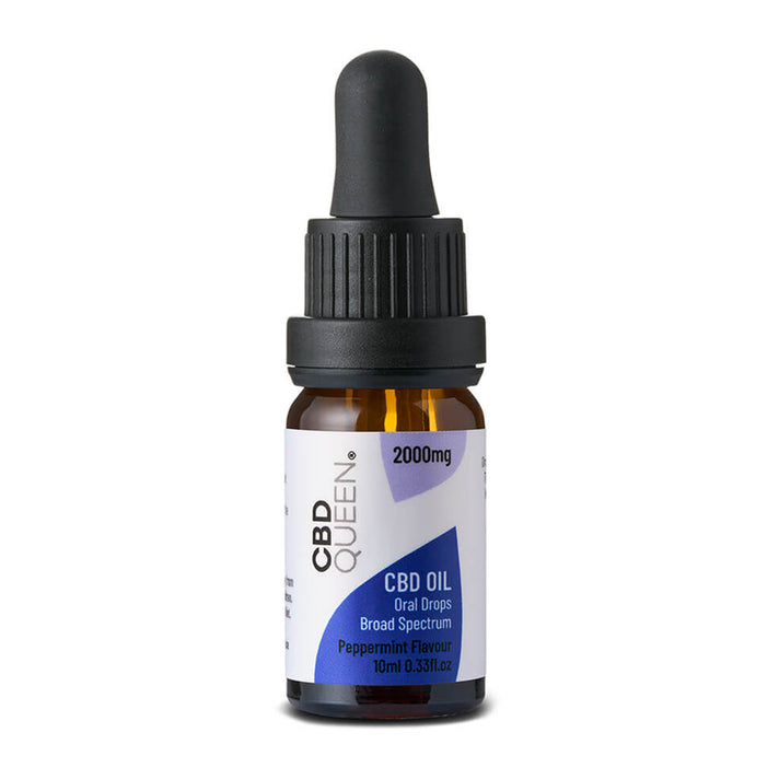 CBD Queen- Broad Spectrum Oil - 2000mg - Peppermint 10ml 20% with 30ml Muscle and Joint Balm 8660887 2