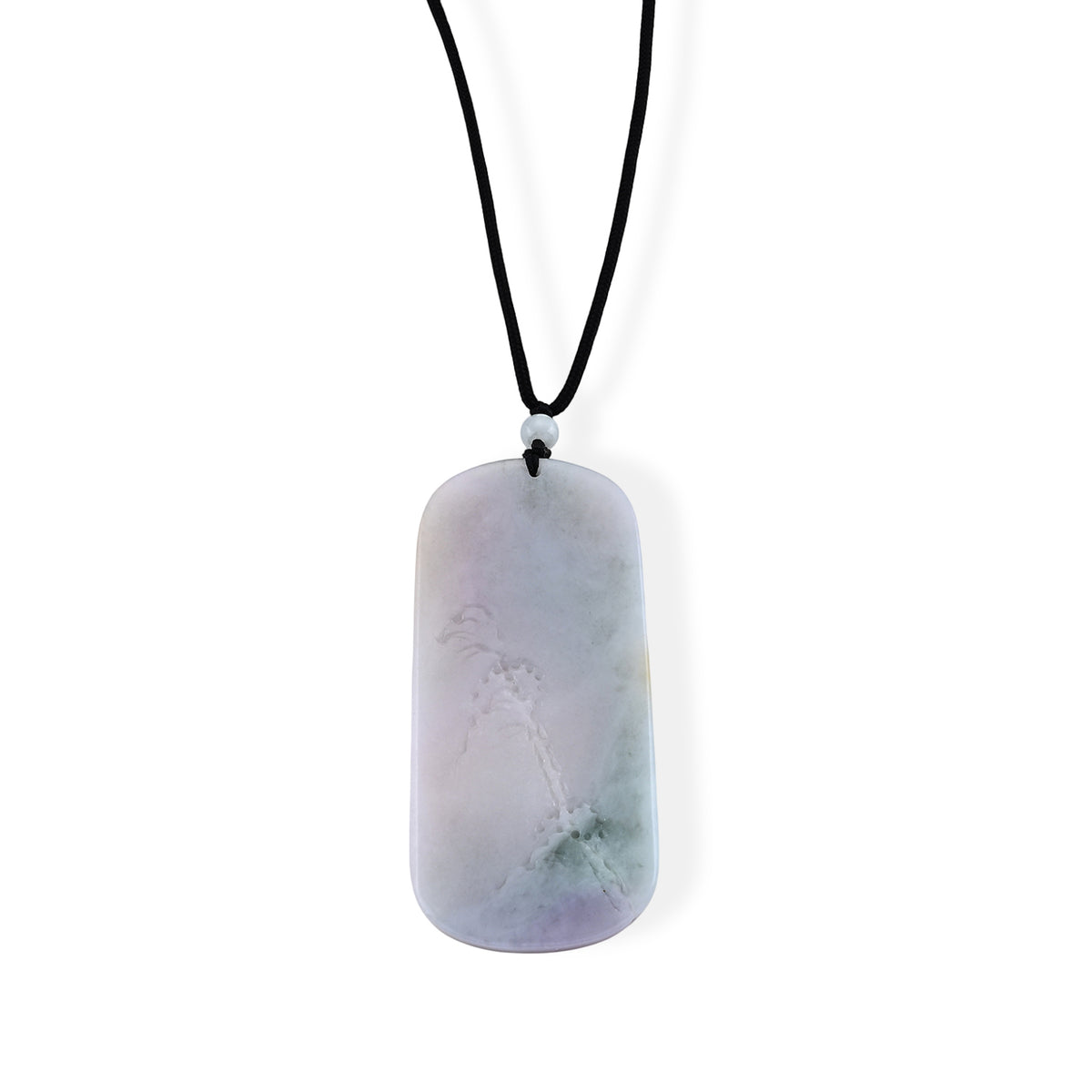 Chairman Collection Natural Type A Bi Colour Honey Burmese Jadeite Mountain Serenity Carved Necklace with (Size Adjustable Upto 28) 235.00 Ct. 8660899 4