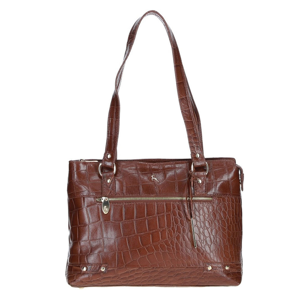 TJC Special Leather Tote Bag - Cognac_8660940