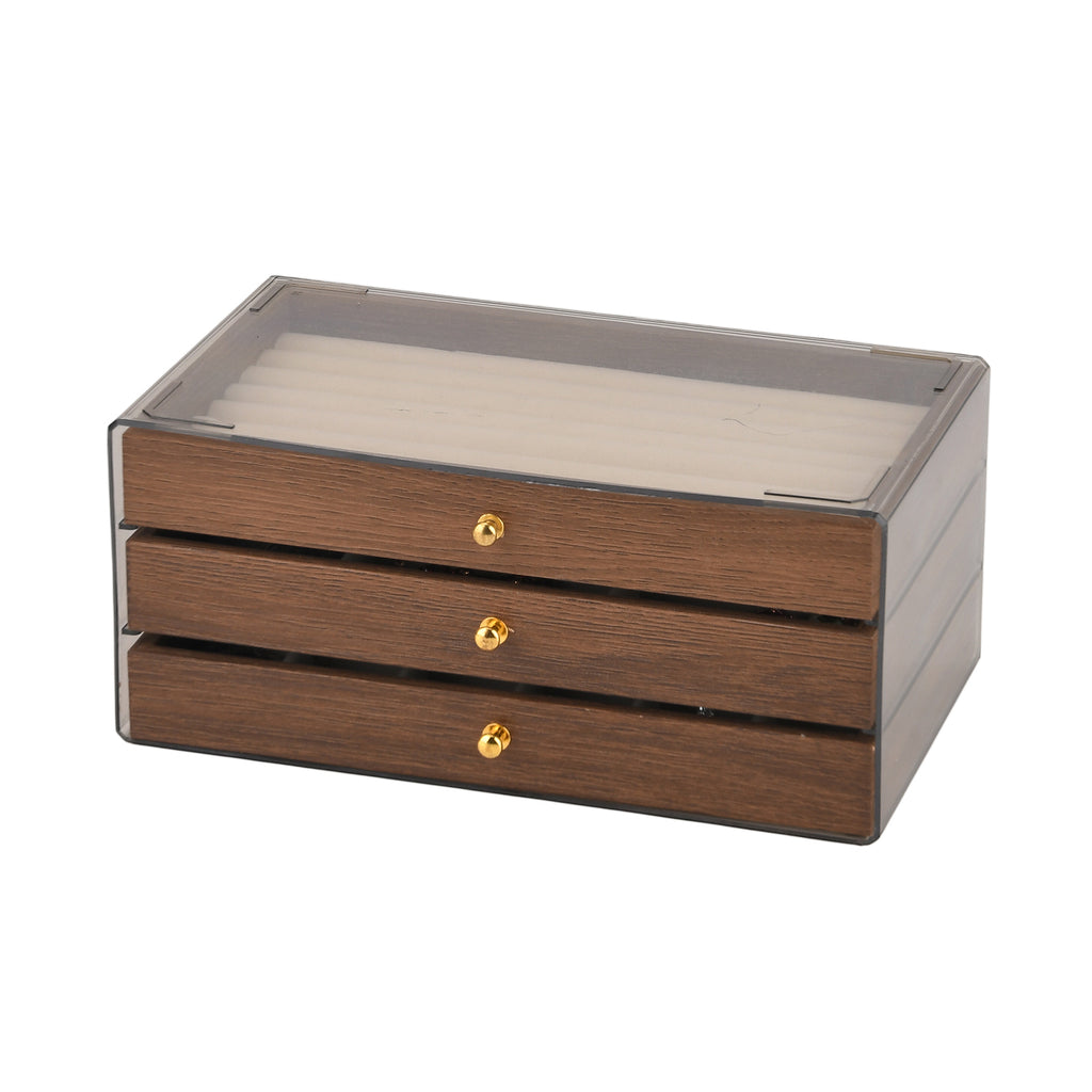 LIVMORE Patterned Jewellery Box (Size 9x5x4 in) - Cream_8661494_5