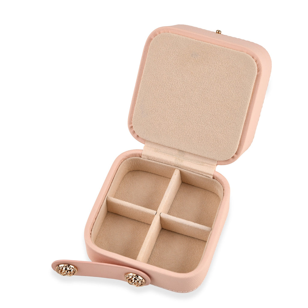 Patterned Jewellery Box (Size 10x10x8 cm) - Pink_8661905_2