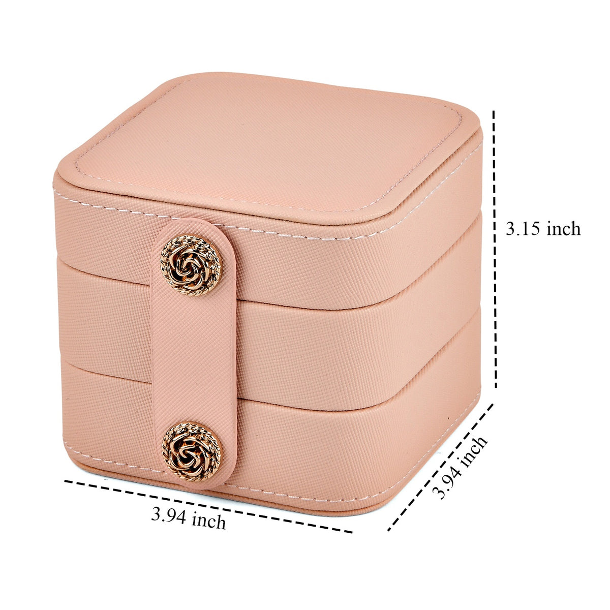 Patterned Jewellery Box (Size 10x10x8 cm) - Pink 8661905 5
