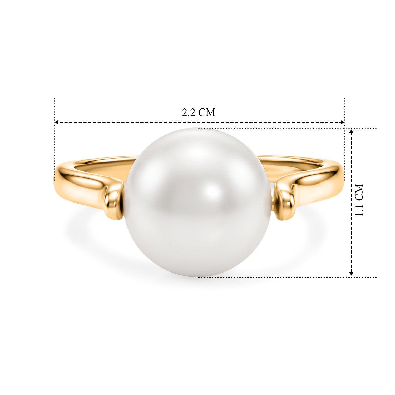 D'Joy White Edison Pearl Fancy Ring Sterling Silver  8.500  Ct. 8662048 5