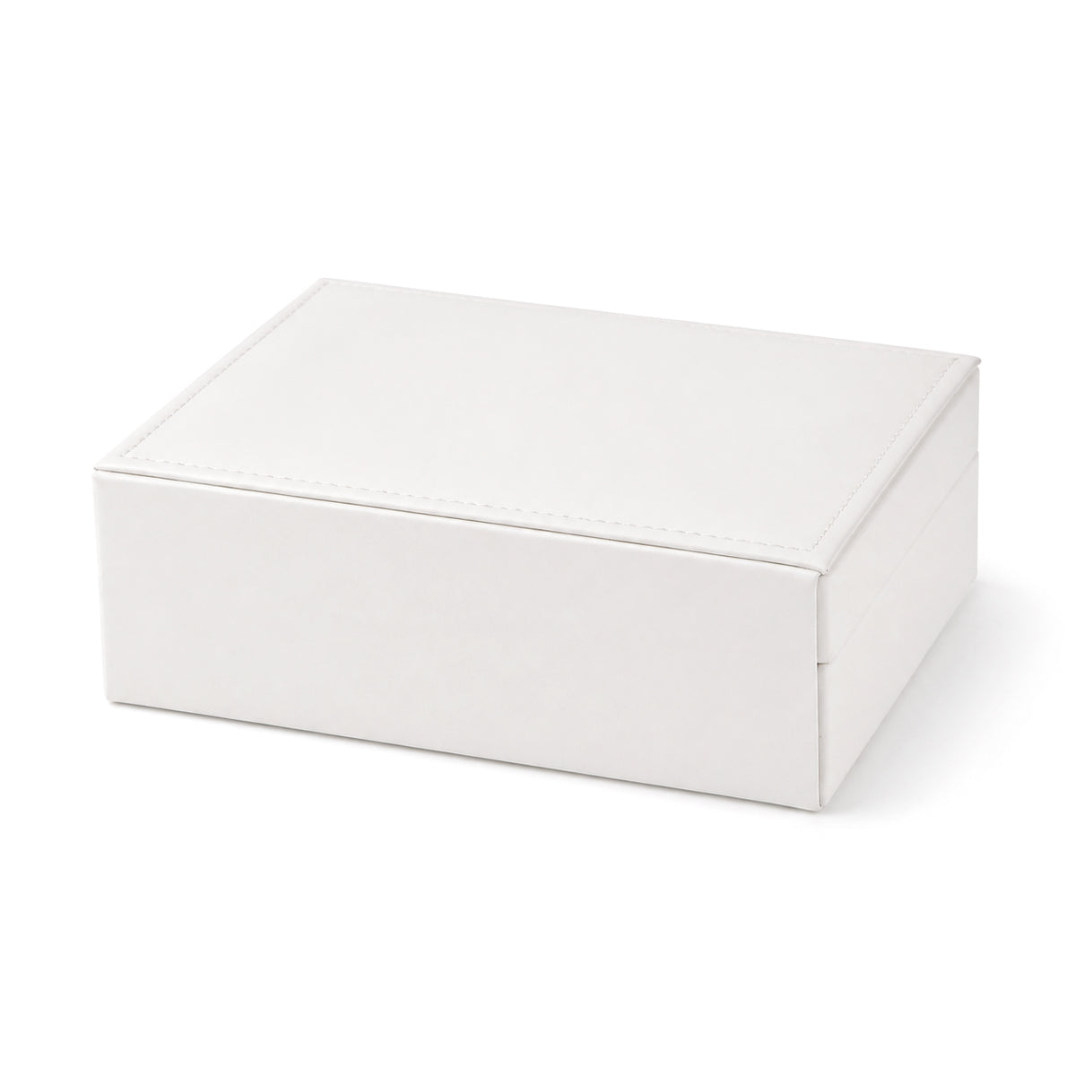 Portable Travel Jewellery Organiser Case with Earring Holder (Size 16x11x6 cm) - White V32666455 6