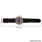 William Hunt Limited Edition Mosaic Automatic Movement 5ATM Water Resistant Enamel Skeleton Dial & Rose Gold Plated UNISEX Watch with Black Genuine Leather Strap_8662144_6