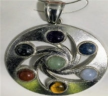 Multi Gemstones Chakra Pendant 5.00 Ct. 8662172 1