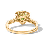 D'Joy Natural Hebei Peridot & White Zircon Ring in Yellow Gold Plated Sterling Silver 1.67 Ct._8662573_4