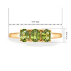 D'Joy Natural Hebei Peridot Trilogy Ring in Yellow Gold Plated Sterling Silver 1.15 Ct._8662602_5