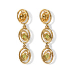 D'Joy - Peridot Dangling Earring with Push Back in Yellow Gold Plated Sterling Silver 1.20 Ct._8662606_3