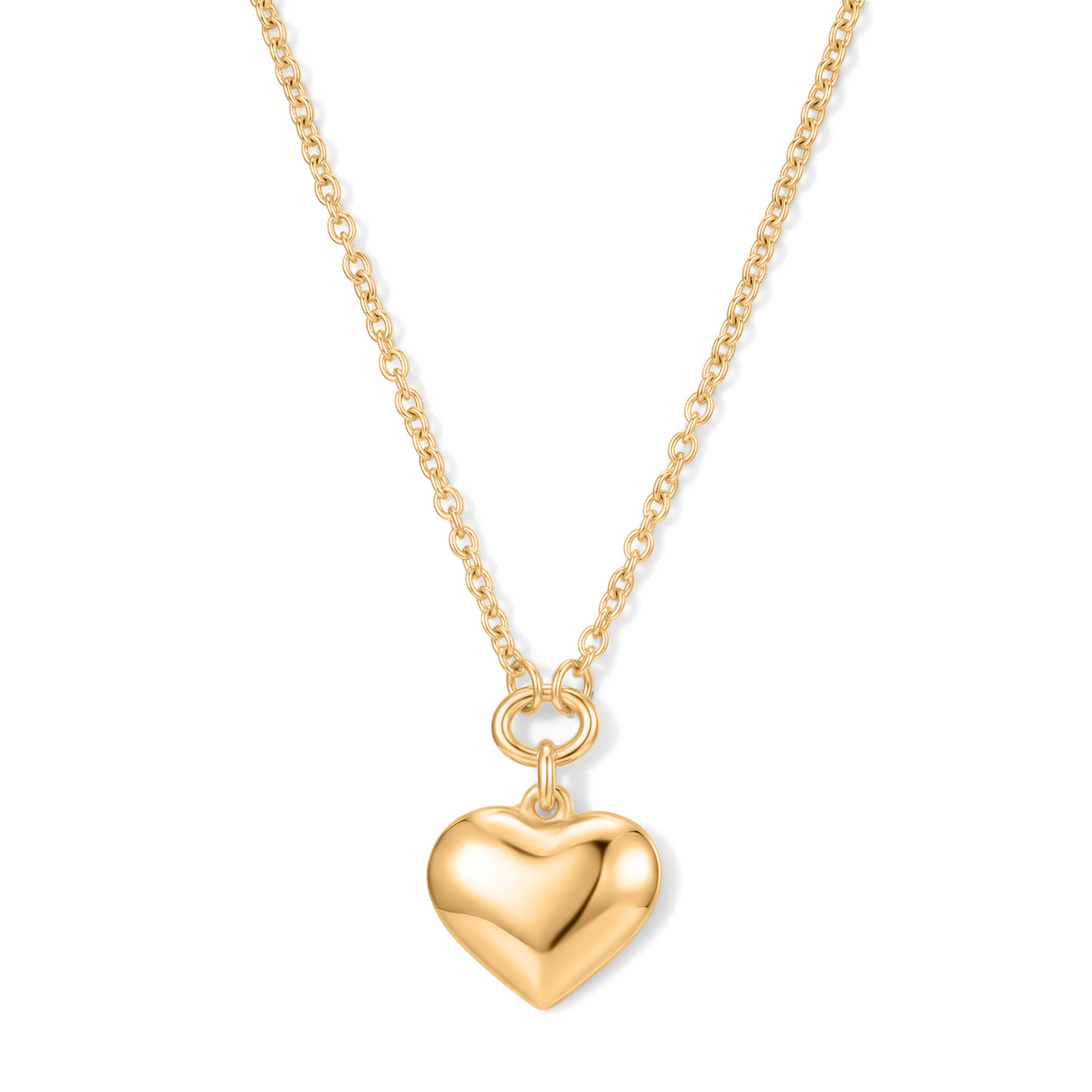 EverTrue Bronzella Collection - Heart Drop Necklace (Size - 20) in Yellow Gold Tone V32514707 0