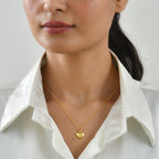 EverTrue Bronzella Collection - Heart Drop Necklace (Size - 20) in Yellow Gold Tone_8662614_1
