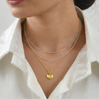 EverTrue Bronzella Collection - Heart Drop Necklace (Size - 20) in Yellow Gold Tone_8662614_2