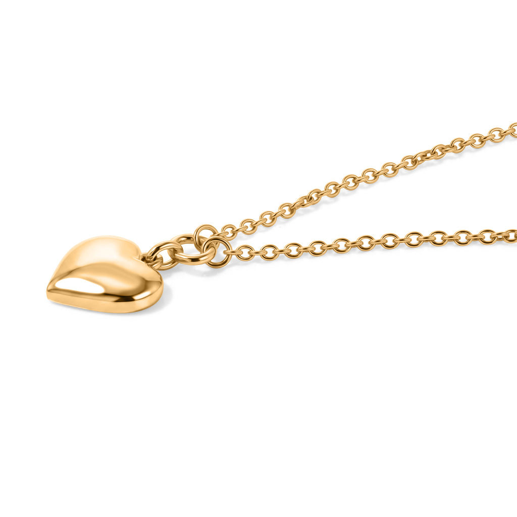 EverTrue Bronzella Collection - Heart Drop Necklace (Size - 20) in Yellow Gold Tone_8662614_3