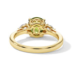 D'Joy Natural Hebei Peridot  & White Zircon Solitaire Ring in Yellow Gold Plated Sterling Silver 2.47 Ct._8662627_4