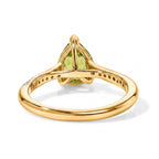 D'Joy - Natural Hebei Peridot & White Zircon Ring in Yellow Gold Plated Sterling Silver 1.88 Ct._8662660_6