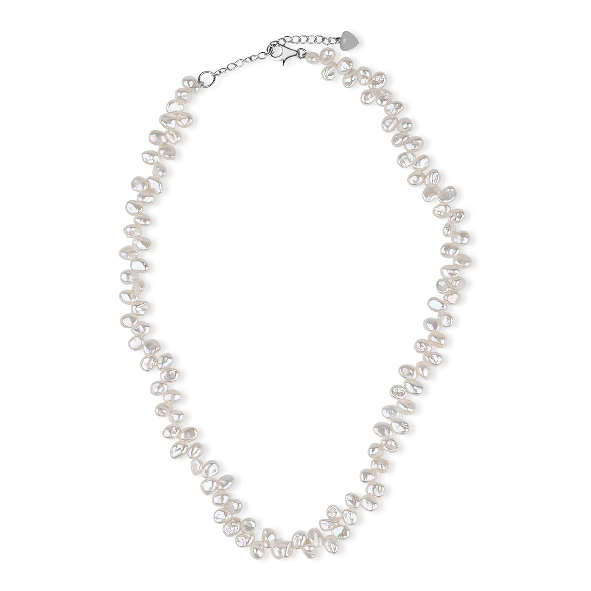 LA Closeout Deal Keshi Pearl Necklace (Size - 16 + 2Ext) with Sterling Silver Lobster Clasp V32490683 0