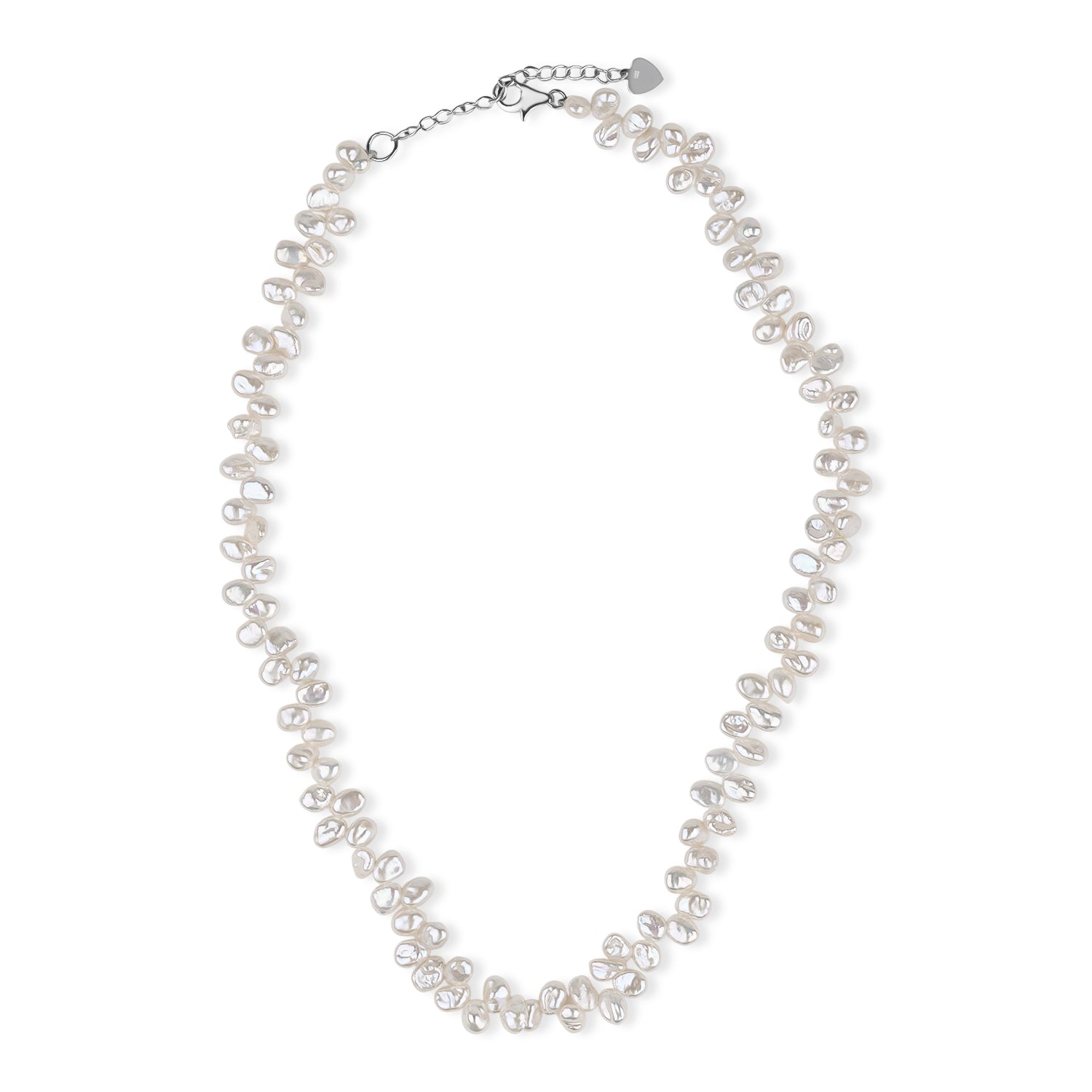 LA Closeout Deal Keshi Pearl Necklace (Size - 16 + 2Ext) with Sterling Silver Lobster Clasp V32490683 0