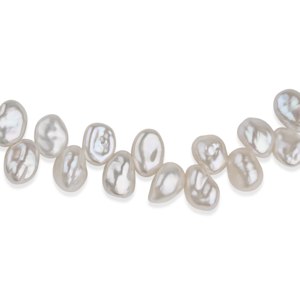 LA Closeout Deal Keshi Pearl Necklace (Size - 16 + 2Ext) with Sterling Silver Lobster Clasp_8662954_3