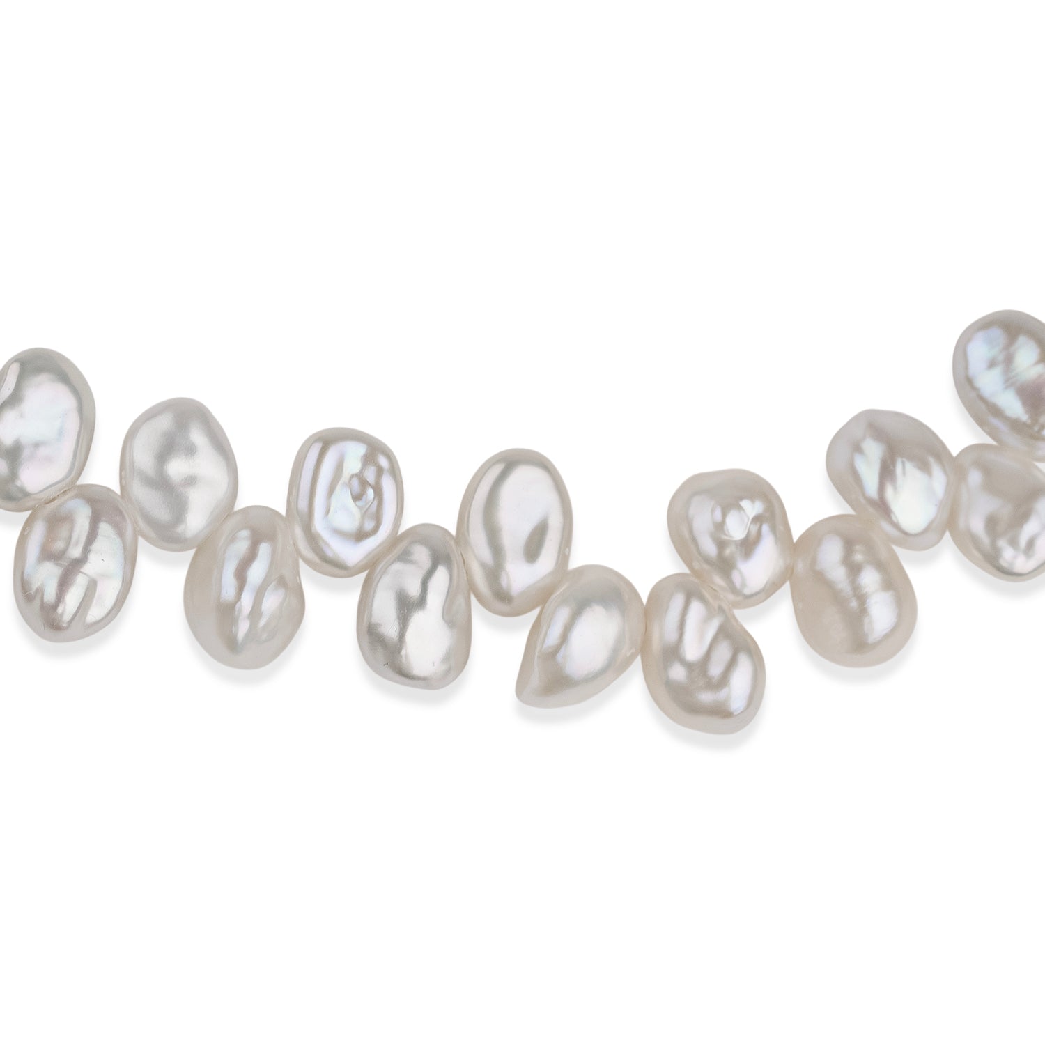 LA Closeout Deal Keshi Pearl Necklace (Size - 16 + 2Ext) with Sterling Silver Lobster Clasp V32490683 1