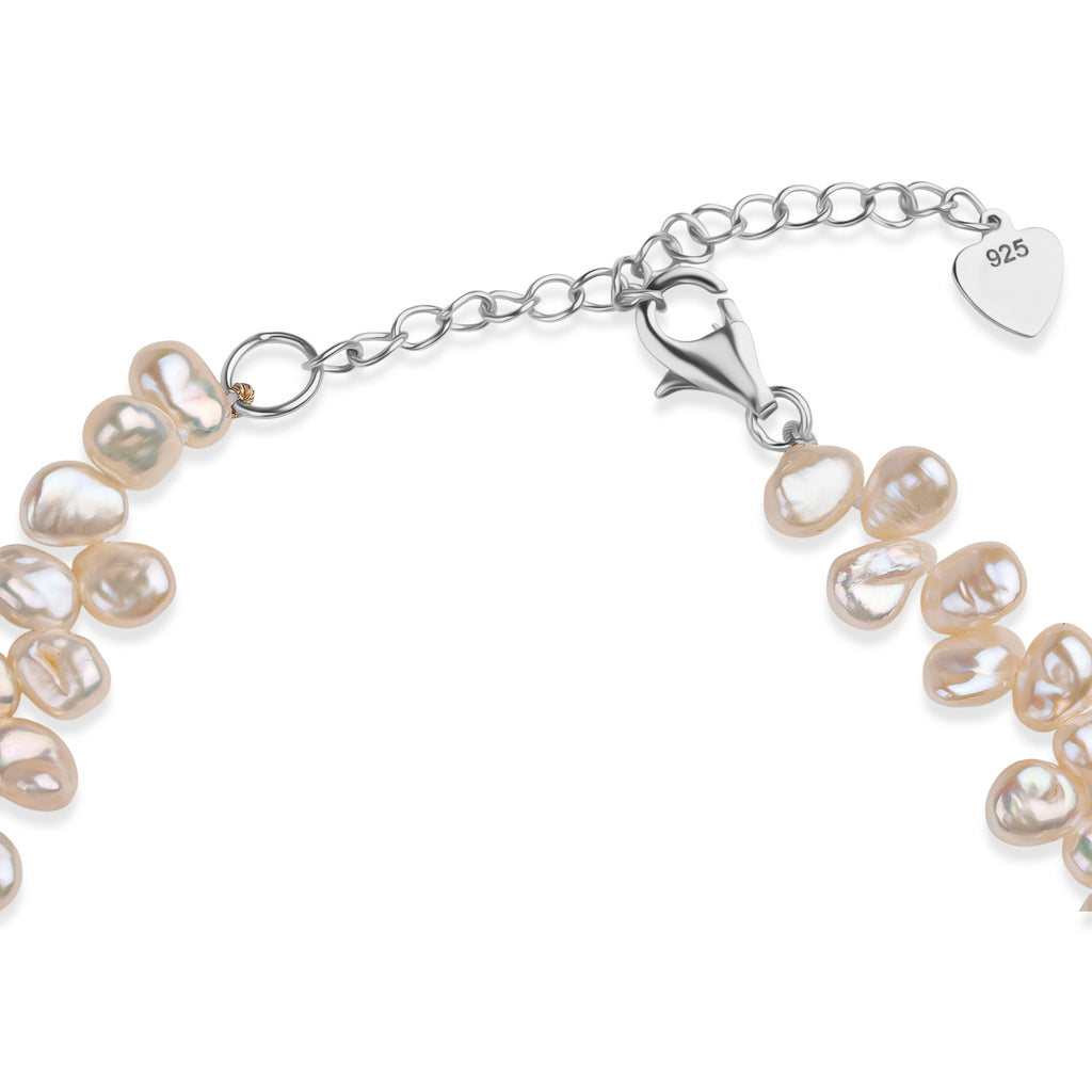 LA Closeout Deal Keshi Pearl Necklace (Size - 16 + 2Ext) with Sterling Silver Lobster Clasp_8662954_4