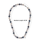 LA Closeout Deals  Peacock,Silver & White Fresh Water Pearl Necklace (Size - 18) with Sterling Silver Lobster Clasp 185.00 Ct._8662967_5