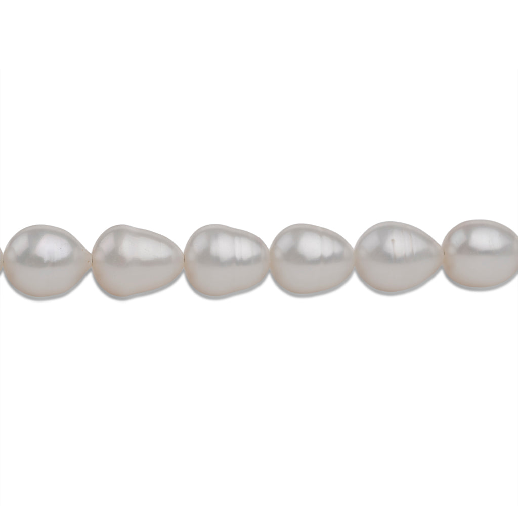 Las Vegas Closeout Deals Fresh Water Pearl 12x9MM Sterling Silver Necklace (Size - 18) with Lobster Clasp 230.00 Ct_8662979_3