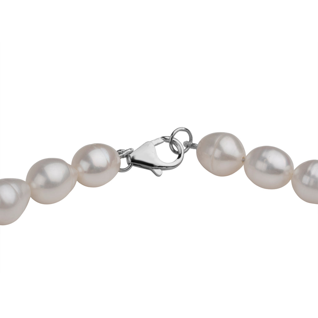 Las Vegas Closeout Deals Fresh Water Pearl 12x9MM Sterling Silver Necklace (Size - 18) with Lobster Clasp 230.00 Ct_8662979_4