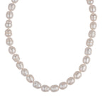 LA Closeout Deals Peach Fresh Water Pearl Necklace (Size - 18) With Sterling Silver Lobster Clasp_8662981