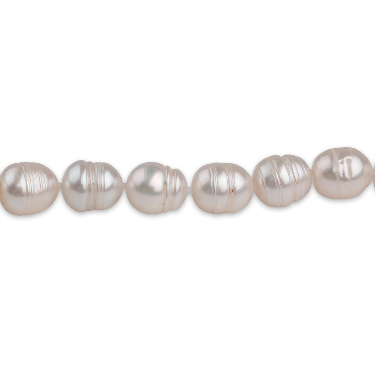 White Freshwater Pearl Necklace (Size - 18) With Sterling Silver Lobster Clasp V32520438 1