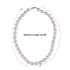LA Closeout Deals Peach Fresh Water Pearl Necklace (Size - 18) With Sterling Silver Lobster Clasp_8662981_5