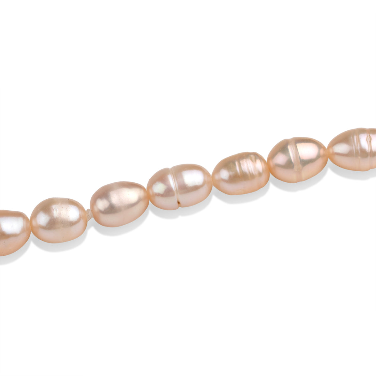 Peach Freshwater Pearl Necklace (Size - 16) With Lobster Clasp 75.00 Ct. V32514282 1