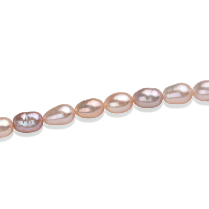 Multicoloured Freshwater Pearl Beaded Necklace with Spring Ring Clasp in Sterling Silver 8663019 2
