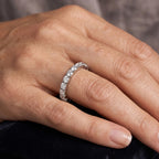D'Joy - Moissanite Full-Eternity Flexible Band Ring in Rhodium Overlay Sterling Silver 1.40 Ct._8663812_4