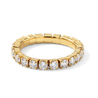D'Joy - Moissanite Full-Eternity Band Ring in Yellow Gold Plated Sterling Silver 1.40 Ct._8663827